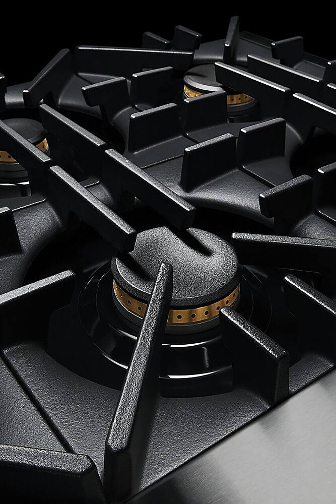 Alt View 15. JennAir - RISE 48" Built-In Gas Cooktop with Griddle - Stainless steel.