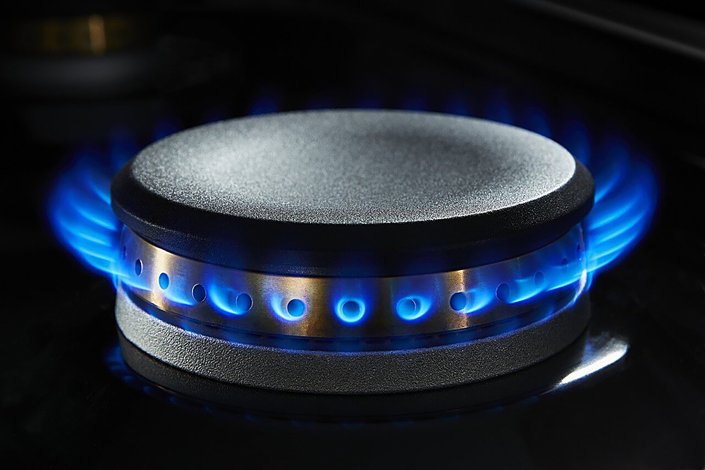 Alt View 17. JennAir - RISE 48" Built-In Gas Cooktop with Griddle - Stainless steel.