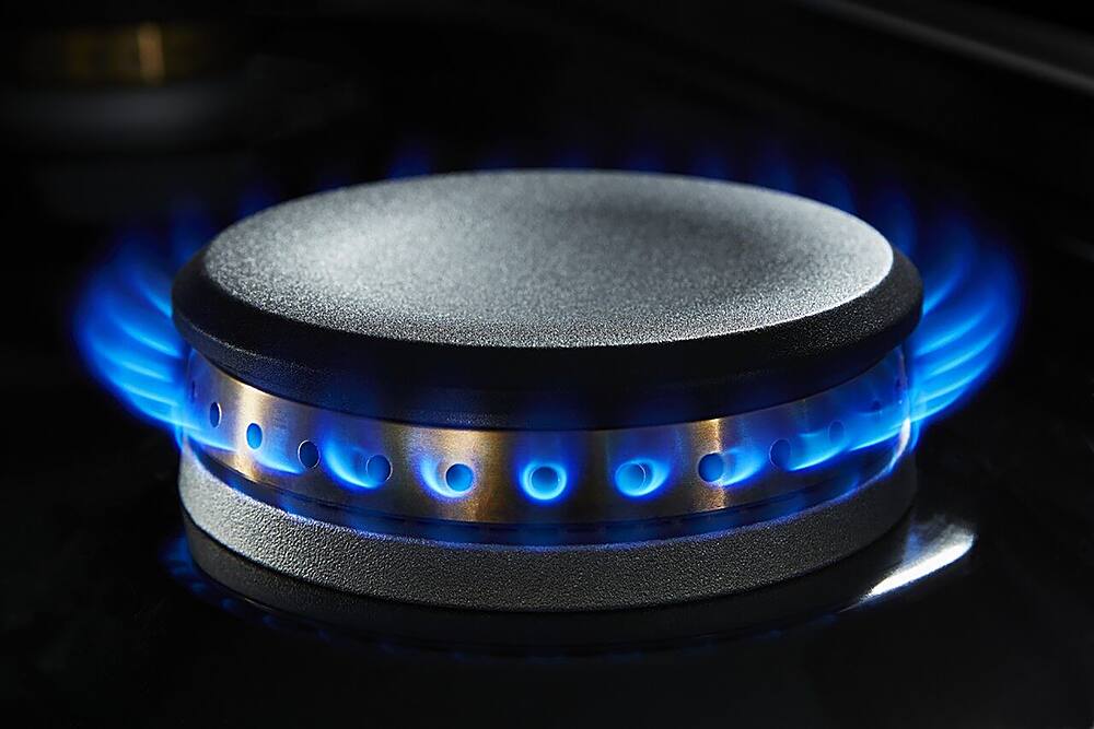 Alt View 17. JennAir - RISE 48" Built-In Gas Cooktop with Griddle - Stainless steel.