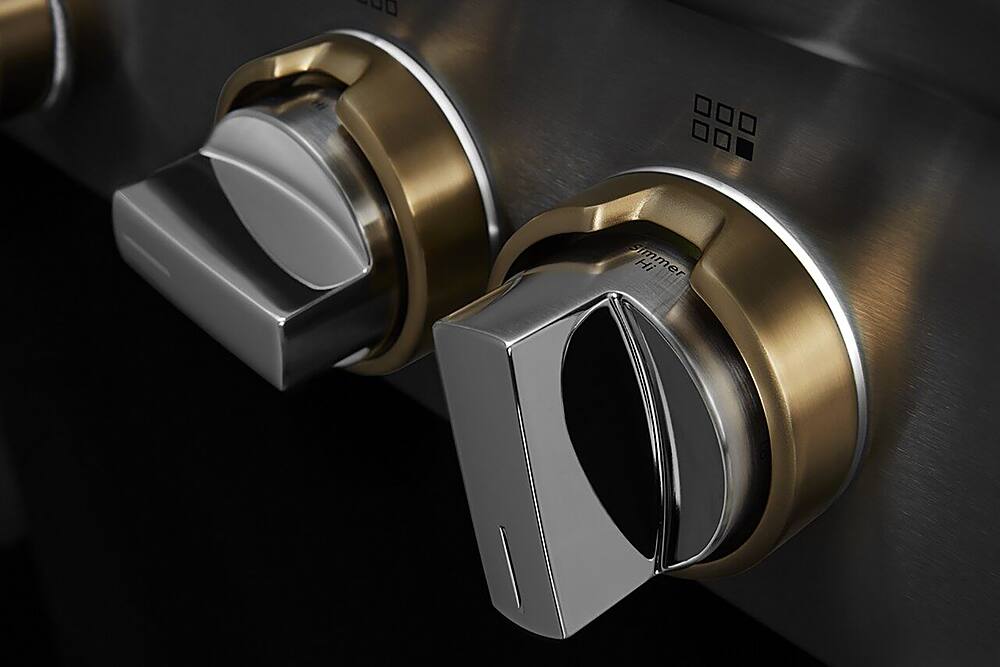 Alt View 21. JennAir - RISE 48" Built-In Gas Cooktop with Griddle - Stainless steel.