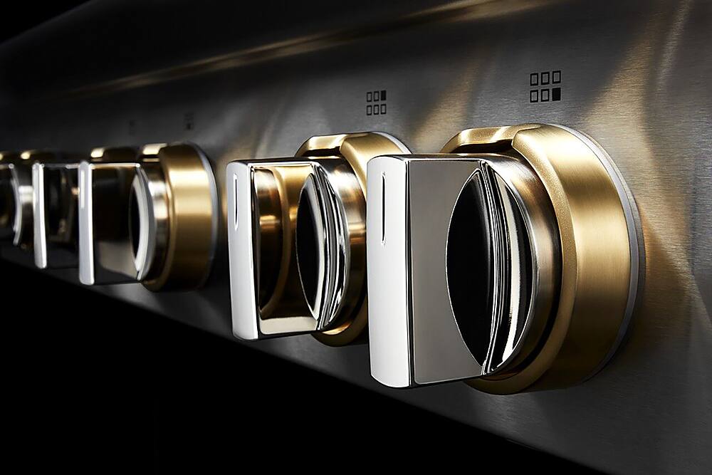 Alt View 23. JennAir - RISE 48" Built-In Gas Cooktop with Griddle - Stainless steel.