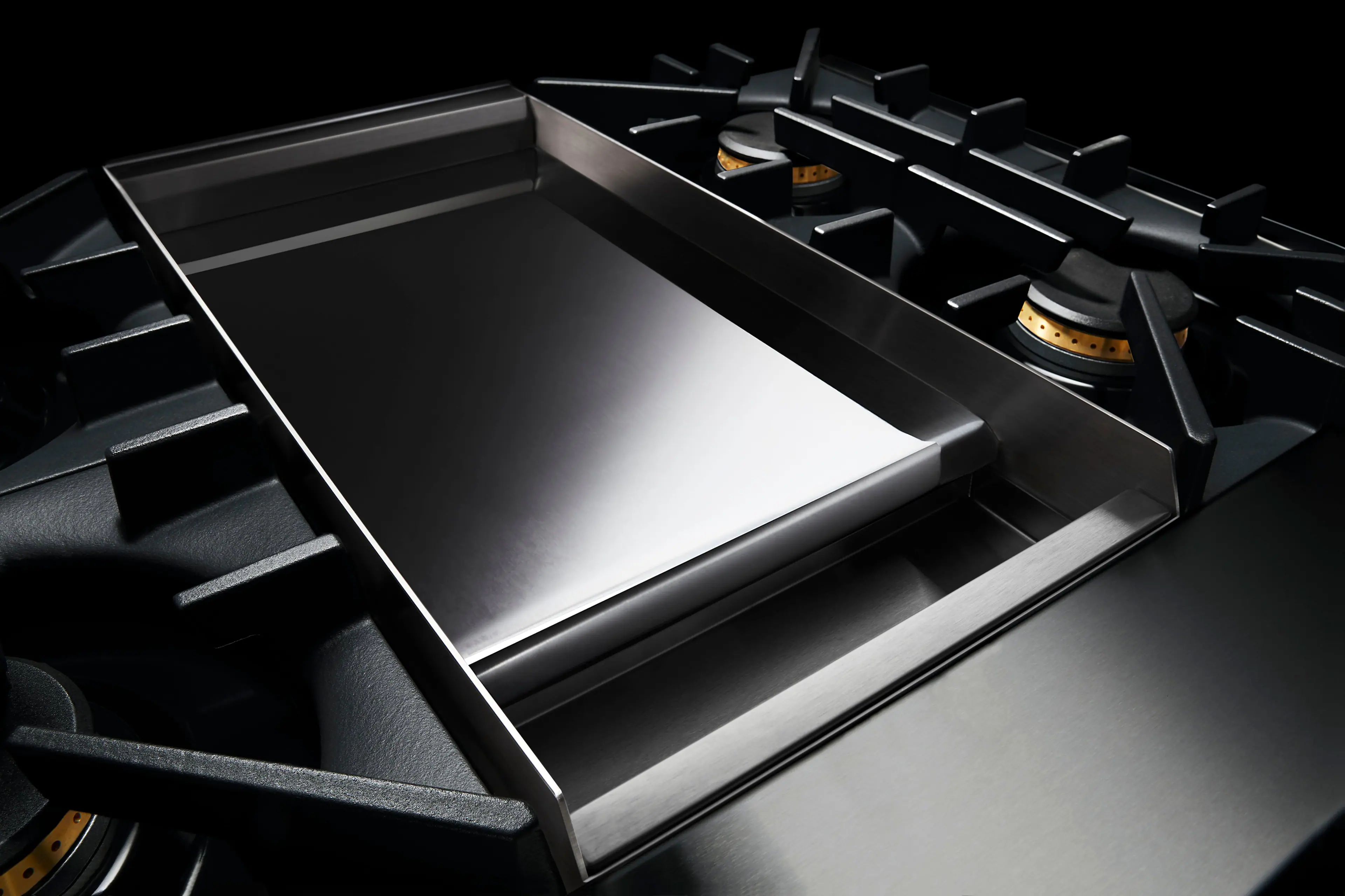 Alt View 12. JennAir - NOIR 48" Built-In Gas Cooktop with Grill - Stainless steel.