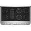 Alt View 11. JennAir - RISE 6.3 Cu. Ft. Self-Cleaning Freestanding Double Oven Gas Convection Range with Grill - Stainless Steel.