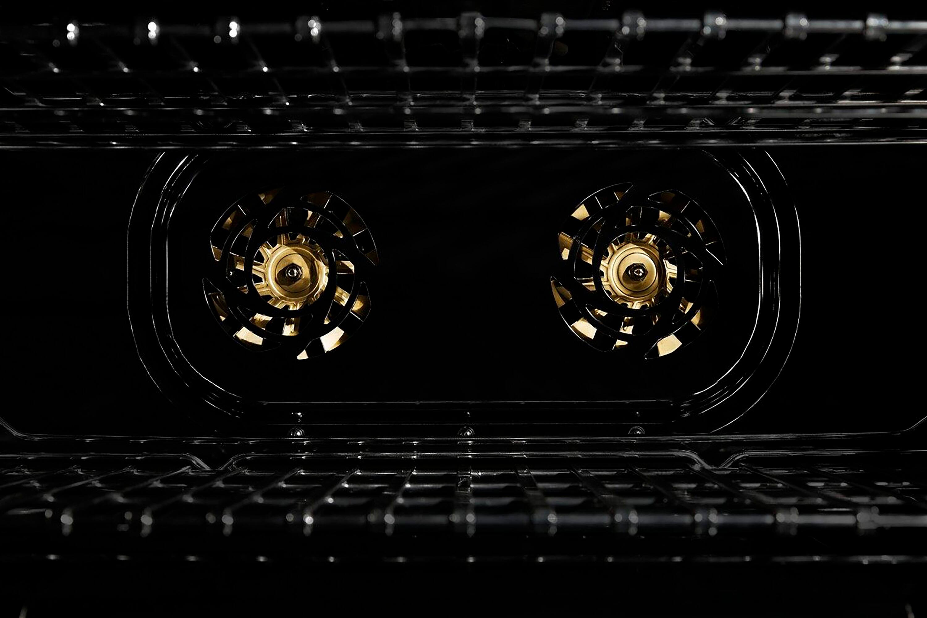 Alt View 16. JennAir - RISE 6.3 Cu. Ft. Self-Cleaning Freestanding Double Oven Gas Convection Range with Grill - Stainless Steel.