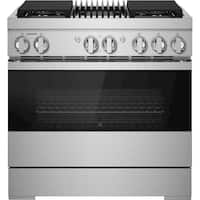 JennAir - NOIR 5.1 Cu. Ft. Self-Cleaning Freestanding Dual Fuel Convection Range - Front_Zoom
