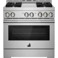 JennAir - RISE 5.1 Cu. Ft. Self-Cleaning Freestanding Gas Convection Range - Front_Zoom