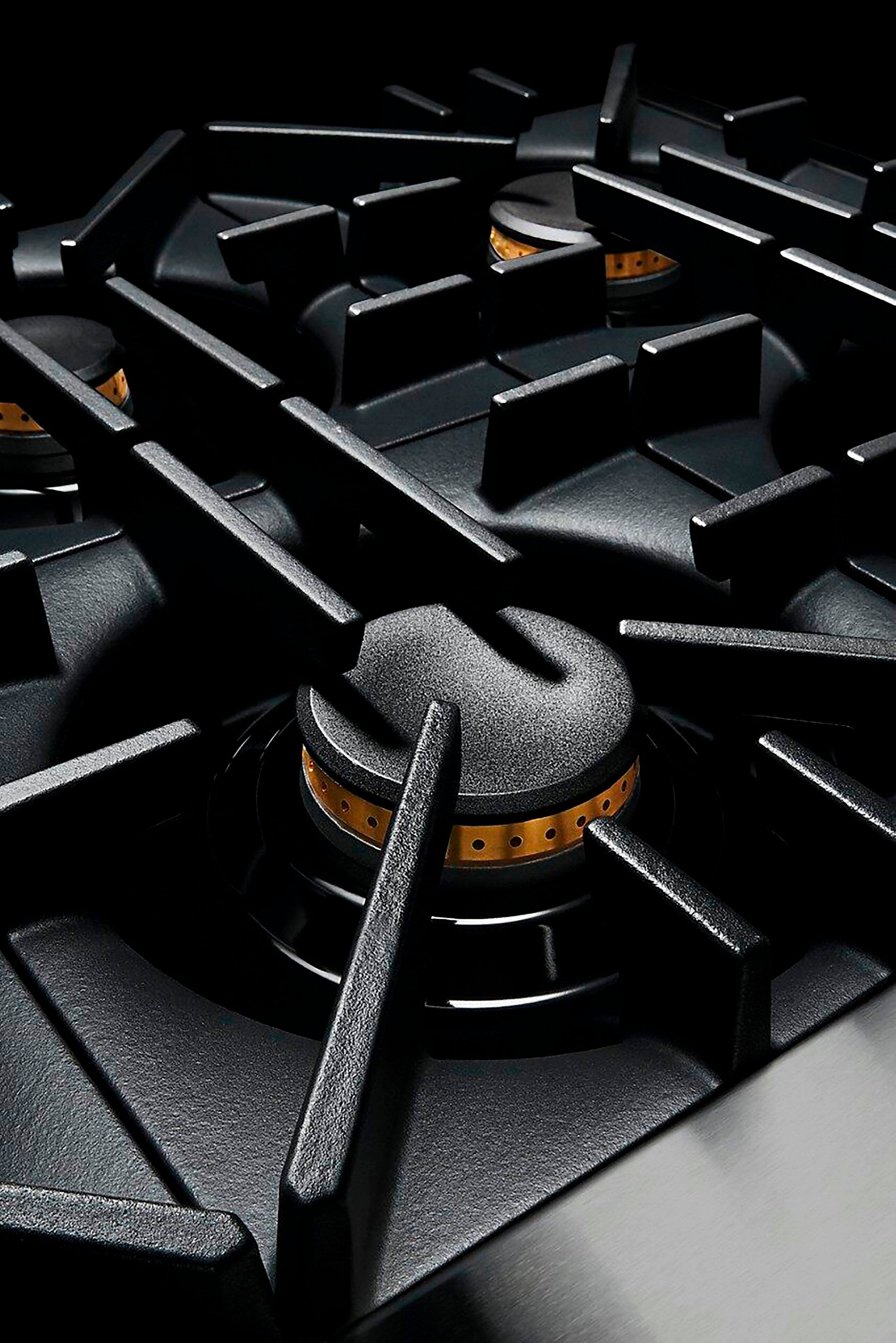 Alt View 18. JennAir - RISE 5.1 Cu. Ft. Self-Cleaning Freestanding Gas Convection Range - Stainless Steel.