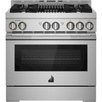 JennAir - RISE 5.1 Cu. Ft. Freestanding Gas Convection Range - Stainless Steel - Front_Zoom
