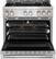 Alt View 22. JennAir - RISE 5.1 Cu. Ft. Freestanding Gas Convection Range - Stainless steel.