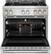 Alt View 23. JennAir - RISE 5.1 Cu. Ft. Freestanding Gas Convection Range - Stainless steel.
