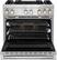 Alt View 22. JennAir - RISE 5.1 Cu. Ft. Self-Cleaning Freestanding Dual Fuel Convection Range - Stainless steel.