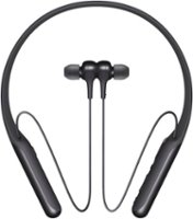 Sony - WI-C600N Wireless Noise Cancelling In-Ear Headphones - Black - Front_Zoom