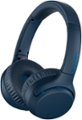 Left Zoom. Sony - WH-XB700 Wireless On-Ear Headphones - Blue.
