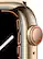 Alt View 12. Apple - Apple Watch Series 7 (GPS + Cellular) 41mm Gold Stainless Steel Case with Gold Milanese Loop - Gold.