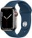 Front Zoom. Apple Watch Series 7 (GPS + Cellular) 41mm Graphite Stainless Steel Case with Abyss Blue Sport Band - Graphite.