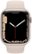 Alt View Zoom 11. Apple Watch Series 7 (GPS + Cellular) 45mm Starlight Aluminum Case with Starlight Sport Band - Starlight.