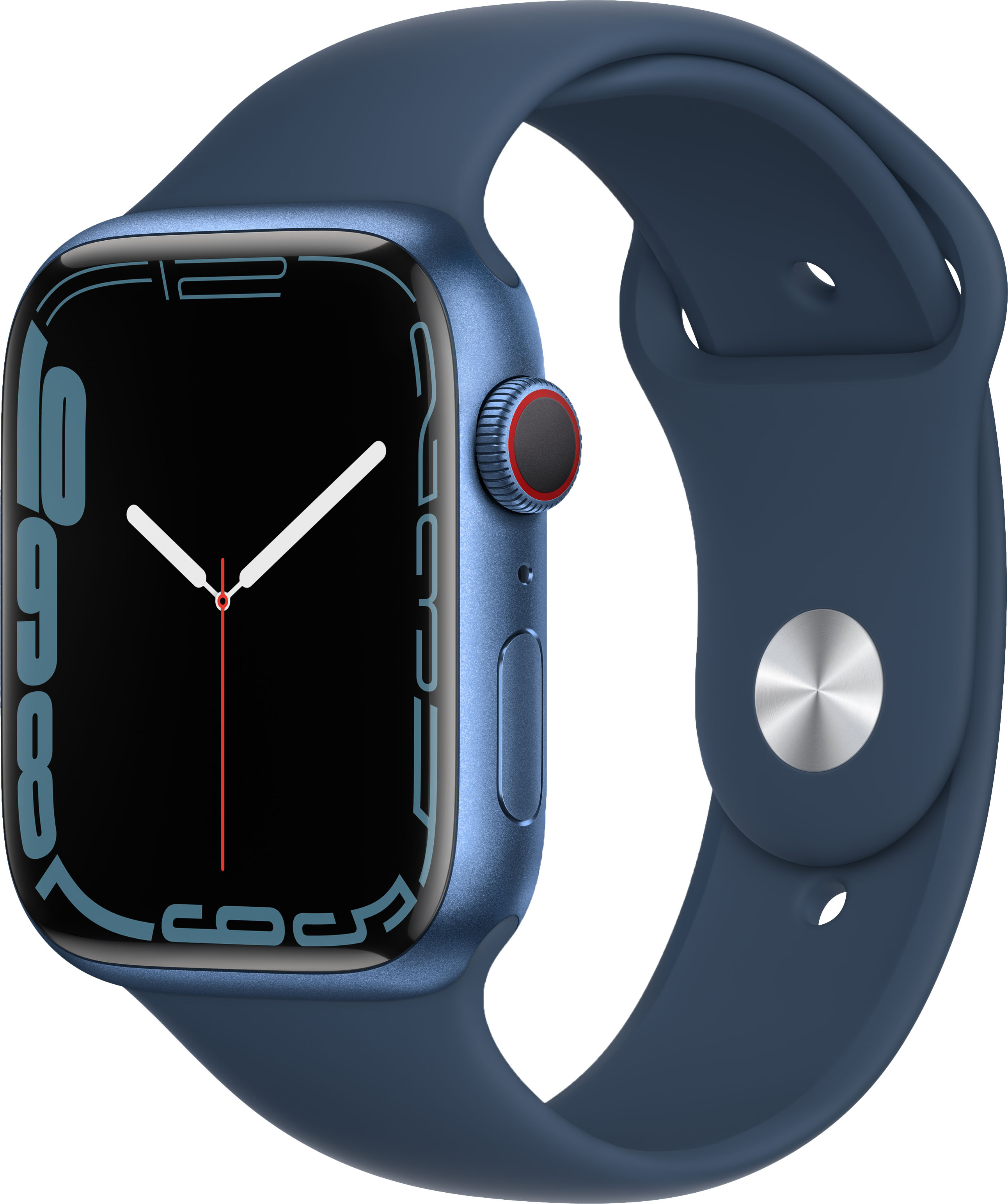 Apple Watch Series 7 (GPS + Cellular) 45mm Blue - Best Buy