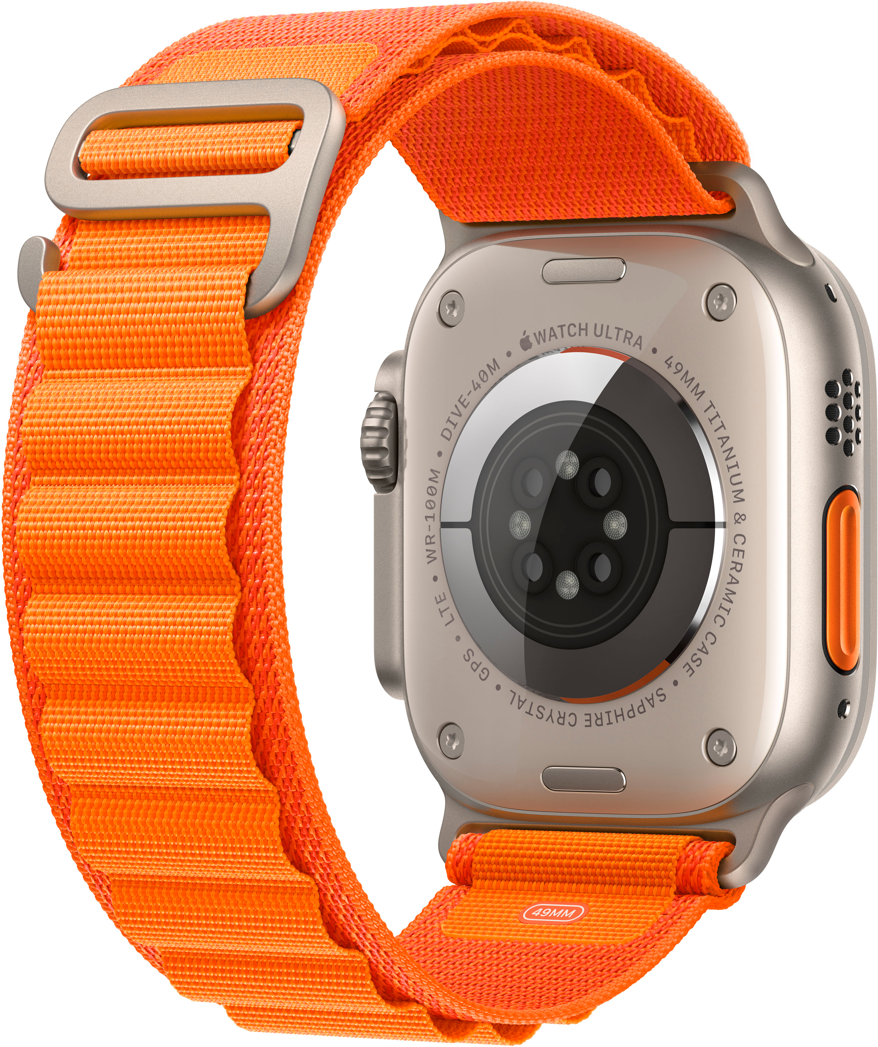 Alpine Loop Apple Titanium + Ultra with (GPS Orange Case 49mm Best Watch Medium Titanium MQEU3LL/A Cellular) Buy -