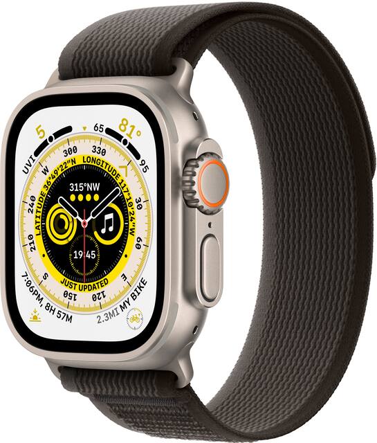 Apple Watch Ultra GPS Cellular 49mm Titanium Case with Black