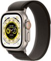 Front Zoom. Apple Watch Ultra (GPS + Cellular) 49mm Titanium Case with Black/Gray Trail Loop - M/L - Titanium.