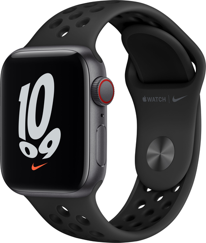 Apple Watch Nike SE (GPS + Cellular) 40mm Space Gray Aluminum Case with Anthracite/Black Nike Sport Band – Space Gray