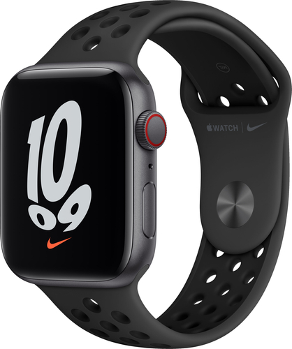 Apple Watch Nike SE (GPS + Cellular) 44mm Space Gray Aluminum Case with Anthracite/Black Nike Sport Band - Space Gray