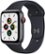 Front Zoom. Apple Watch SE (GPS + Cellular) 44mm Space Gray Aluminum Case with Midnight Sport Band - Space Gray.