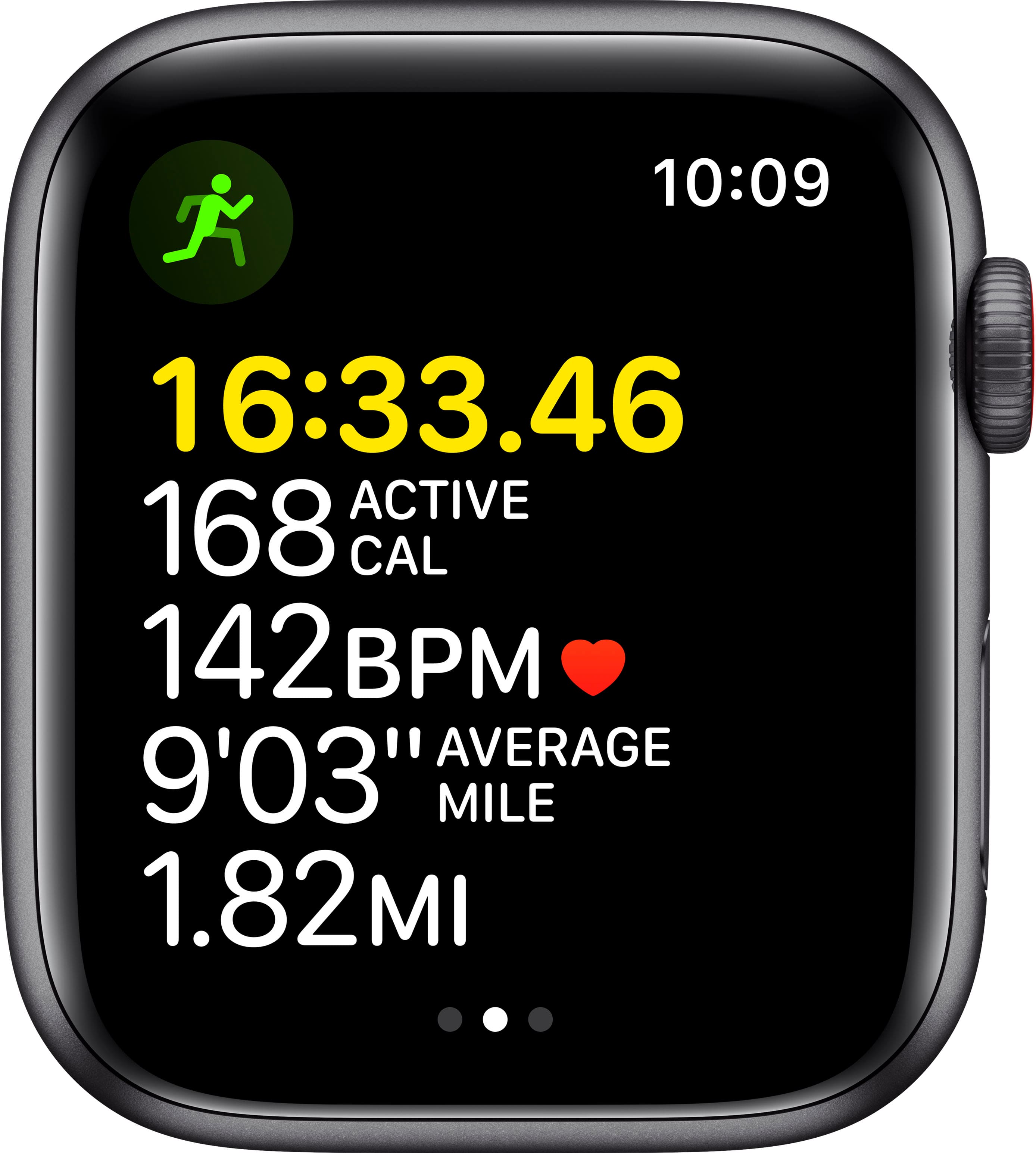 Alt View 12. Apple - Apple Watch SE (1st Generation GPS + Cellular) 44mm Space Gray Aluminum Case with Midnight Sport Band - Space Gray.