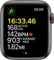 Alt View Zoom 12. Apple Watch SE (GPS + Cellular) 44mm Space Gray Aluminum Case with Midnight Sport Band - Space Gray.