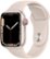 Front Zoom. Apple Watch Series 7 (GPS + Cellular) 41mm Aluminum Case with Starlight Sport Band - Starlight.
