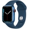Apple Watch Series 7 (GPS + Cellular) 41mm Blue Aluminum Case with Abyss Blue Sport Band - Blue