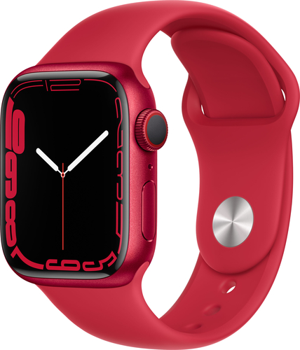 Apple Watch Series 7 (GPS + Cellular) 41mm (PRODUCT)RED Aluminum Case with (PRODUCT)RED Sport Band - (PRODUCT)RED