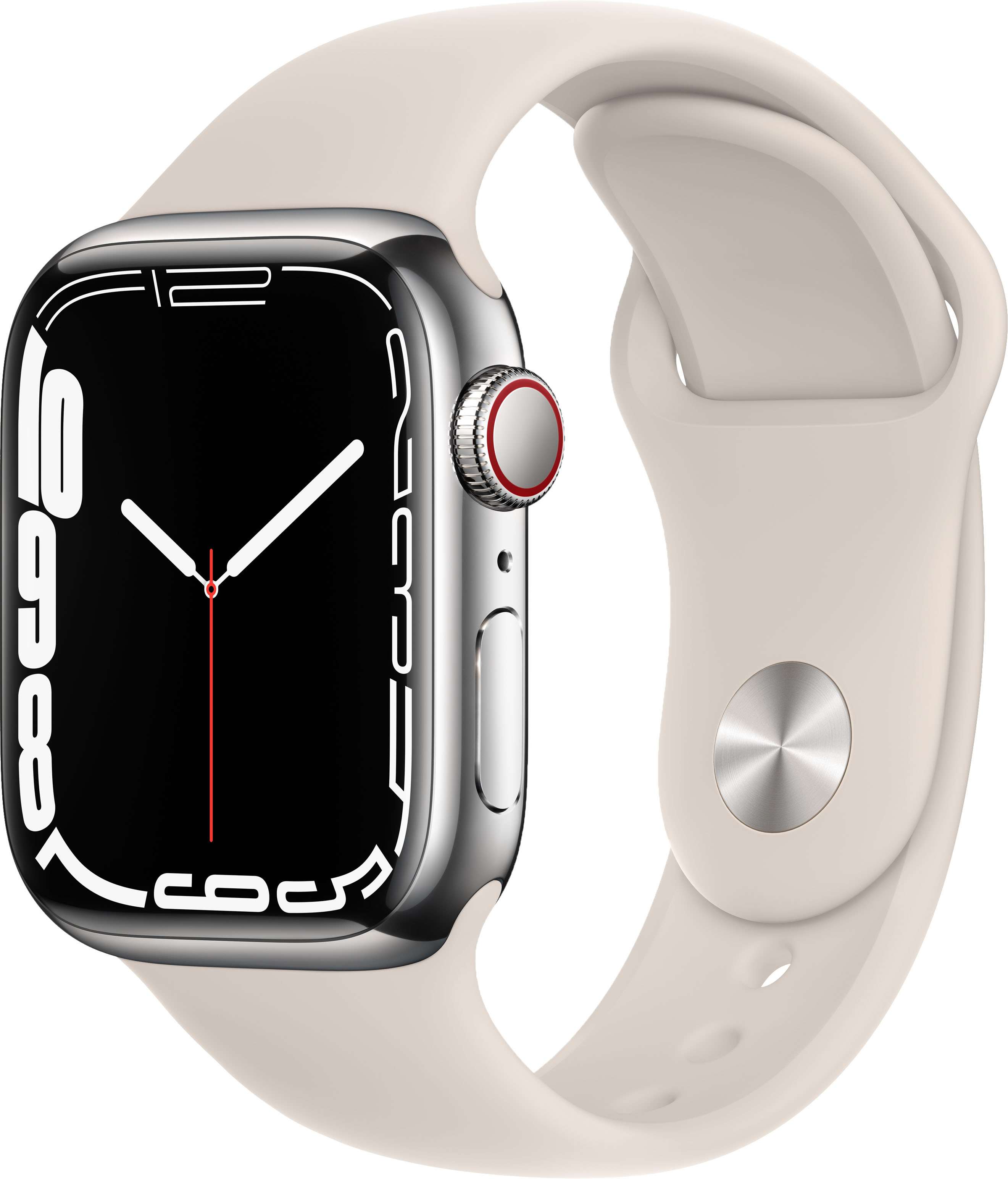 Apple Watch Series 7 (GPS + Cellular) 41mm Silver  - Best Buy