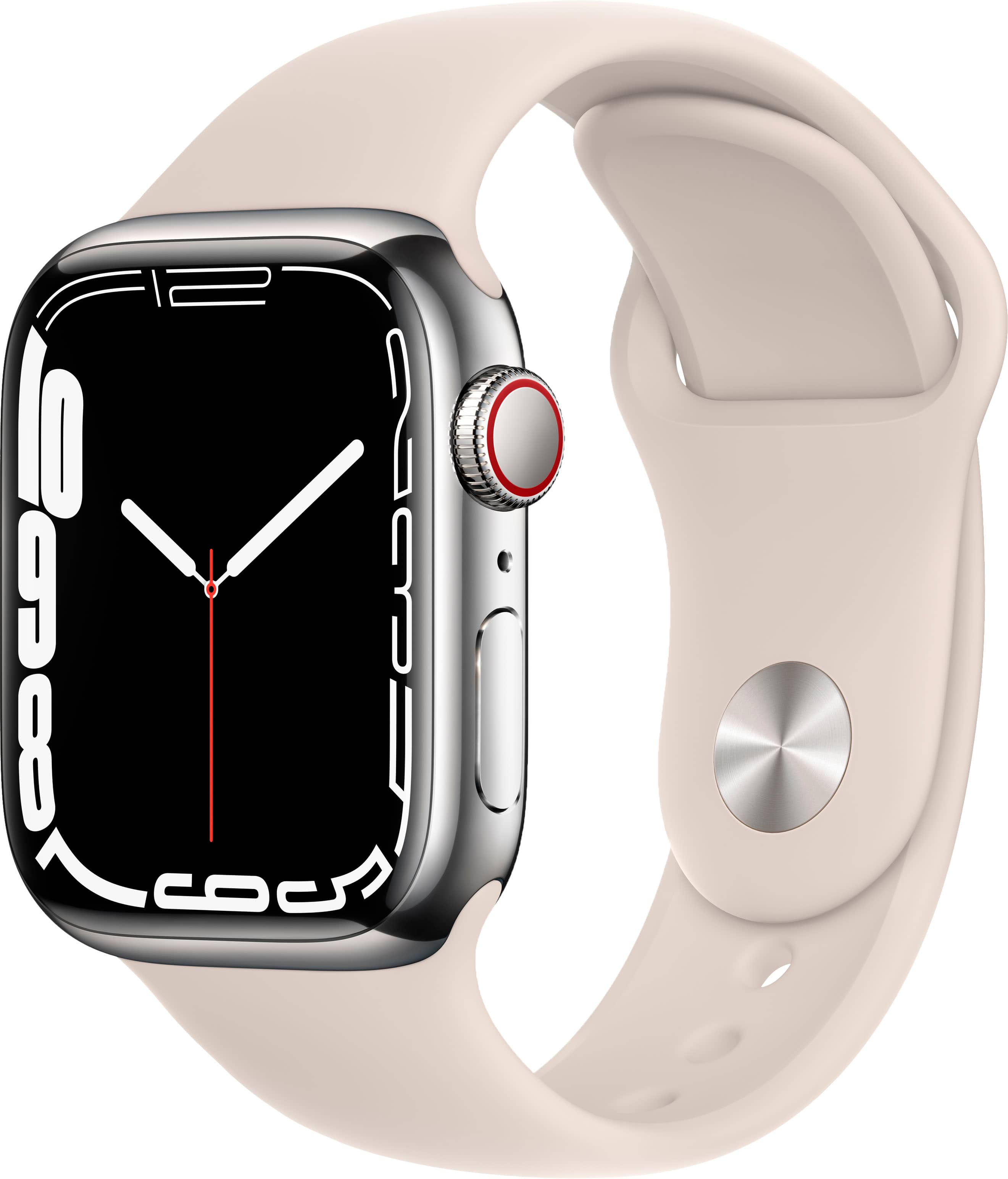 【スストア】AppleWatch case Sports Silver 44 45 41 時計