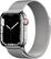 Angle. Apple - Geek Squad Refurbished Apple Watch Series 7 (GPS + Cellular) 41mm Silver Stainless Steel Case with Silver Milanese Loop - Silver.