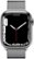 Alt View Zoom 11. Apple Watch Series 7 (GPS + Cellular) 41mm Silver Stainless Steel Case with Silver Milanese Loop - Silver.