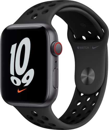 Apple Watch Nike SE (GPS + Cellular) 44mm Space Gray Aluminum Case with Anthracite/Black Nike Sport Band - Space Gray (AT&T)