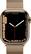 Alt View 11. Apple - Apple Watch Series 7 (GPS + Cellular) 41mm Gold Stainless Steel Case with Gold Milanese Loop - Gold.