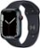 Front. Apple - Apple Watch Series 7 (GPS + Cellular) 45mm Midnight Aluminum Case with Midnight Sport Band - Midnight.