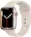 Front. Apple - Apple Watch Series 7 (GPS + Cellular) 45mm Starlight Aluminum Case with Starlight Sport Band - Starlight.