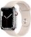 Front Zoom. Apple Watch Series 7 (GPS + Cellular) 45mm Silver Stainless Steel Case with Starlight Sport Band - Silver (AT&T).