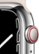 Alt View Zoom 12. Apple Watch Series 7 (GPS + Cellular) 45mm Silver Stainless Steel Case with Starlight Sport Band - Silver (AT&T).