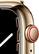 Alt View 12. Apple - Apple Watch Series 7 (GPS + Cellular) 45mm Gold Stainless Steel Case with Gold Milanese Loop - Gold.