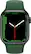 Alt View 11. Apple - Geek Squad Certified Refurbished Apple Watch Series 7 (GPS + Cellular) 41mm Green Aluminum Case with Clover Sport Band - Green.