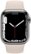 Alt View Zoom 11. Apple Watch Series 7 (GPS + Cellular) 41mm Silver Stainless Steel Case with Starlight Sport Band - Silver (AT&T).