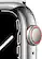 Alt View 12. Apple - Apple Watch Series 7 (GPS + Cellular) 41mm Silver Stainless Steel Case with Silver Milanese Loop - Silver.
