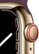 Alt View Zoom 12. Apple Watch Series 7 (GPS + Cellular) 41mm Gold Stainless Steel Case with Dark Cherry Sport Band - Gold (AT&T).