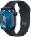Front Zoom. Apple Watch Series 9 (GPS + Cellular) 41mm Midnight Aluminum Case with Midnight Sport Band with Blood Oxygen - S/M - Midnight (AT&T).