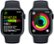 Alt View Zoom 17. Apple Watch Series 9 (GPS + Cellular) 41mm Midnight Aluminum Case with Midnight Sport Band with Blood Oxygen - S/M - Midnight (AT&T).