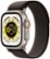 Front Zoom. Apple Watch Ultra (GPS + Cellular) 49mm Titanium Case with Black/Gray Trail Loop - M/L - Titanium (Verizon).